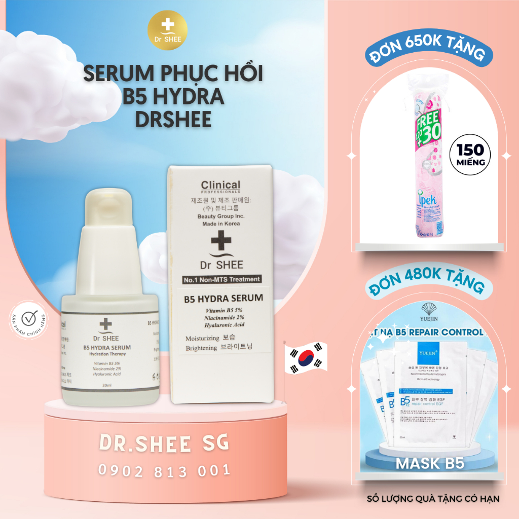 Serum Phục Hồi B5 Hydra DrShee 20ML