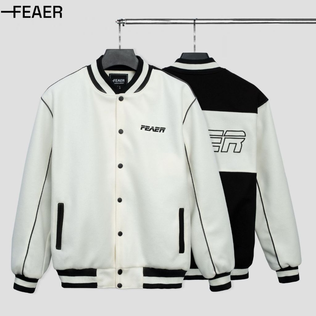 Áo khoác varsity RACING BOY chất dạ dày dặn, đứng form, trẻ trung - FEAER