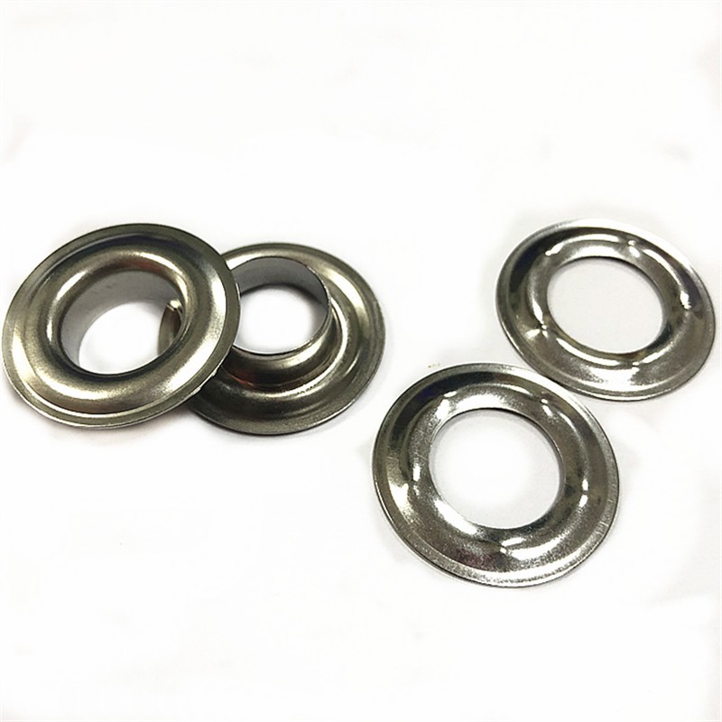 Khoen mắt cáo 15mm Chân cao 8mm Khoen bạt Chống gỉ sét môi trường mặn Bằng Inox 201 Chưa xi