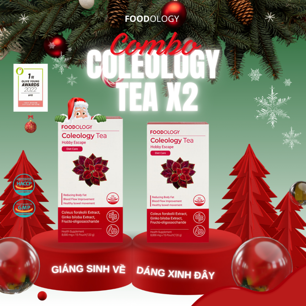 COMBO 2 COLEOLOGY TEA  TRÀ LỰU ĐỎ GIẢM CÂN  X2