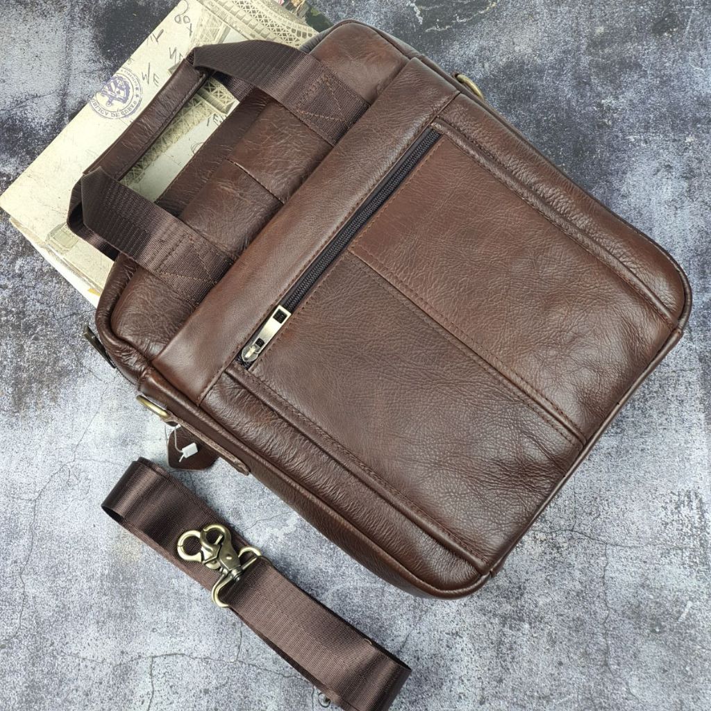 Túi đeo chéo nam da bò thật TD124VB  - 100% da thật, BH 3 năm