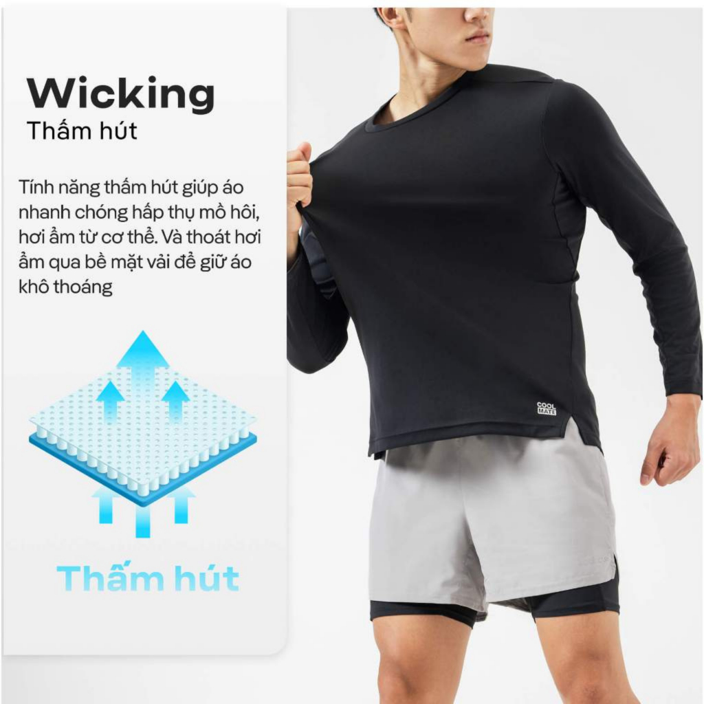 Đồ bộ Set thể thao nam Active thoải mái vận động - Thương hiệu Coolmate