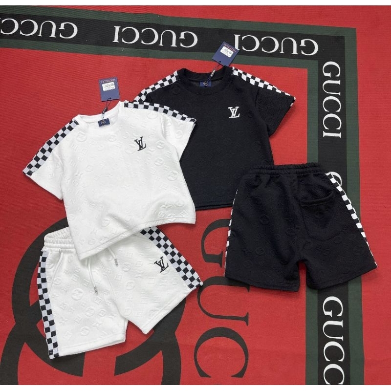 Sét Bộ LV Cực Đỉnh Cho Bé Đi học, Đi chơi Sz Cho Bé Từ 12_40 kg