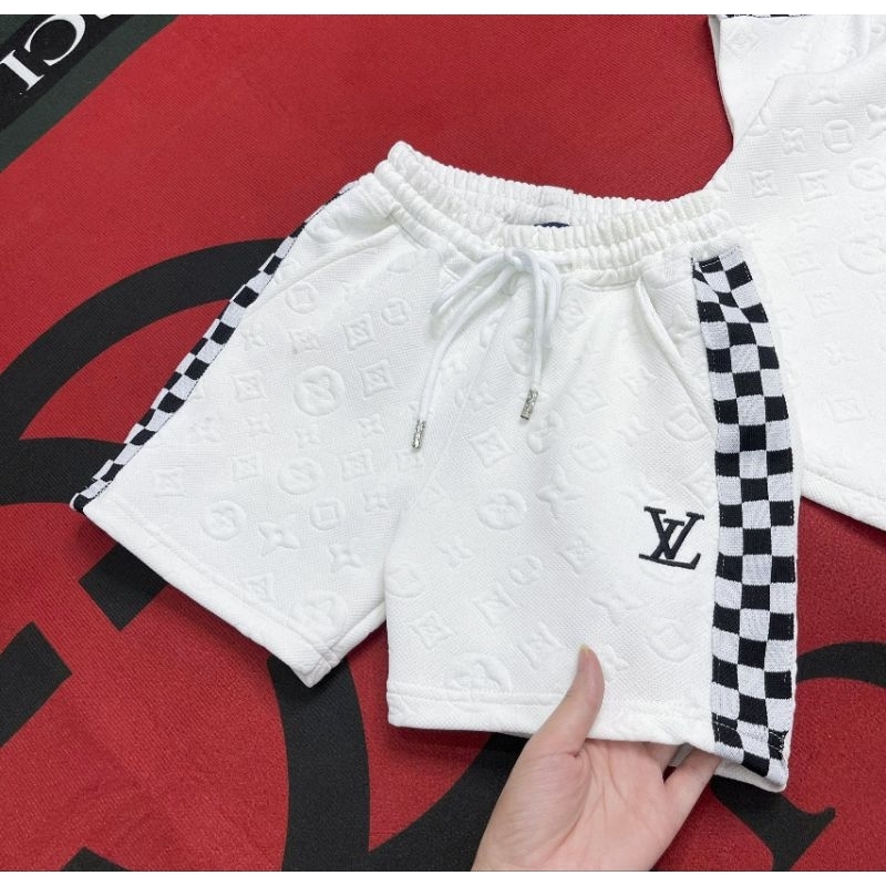 Sét Bộ LV Cực Đỉnh Cho Bé Đi học, Đi chơi Sz Cho Bé Từ 12_40 kg