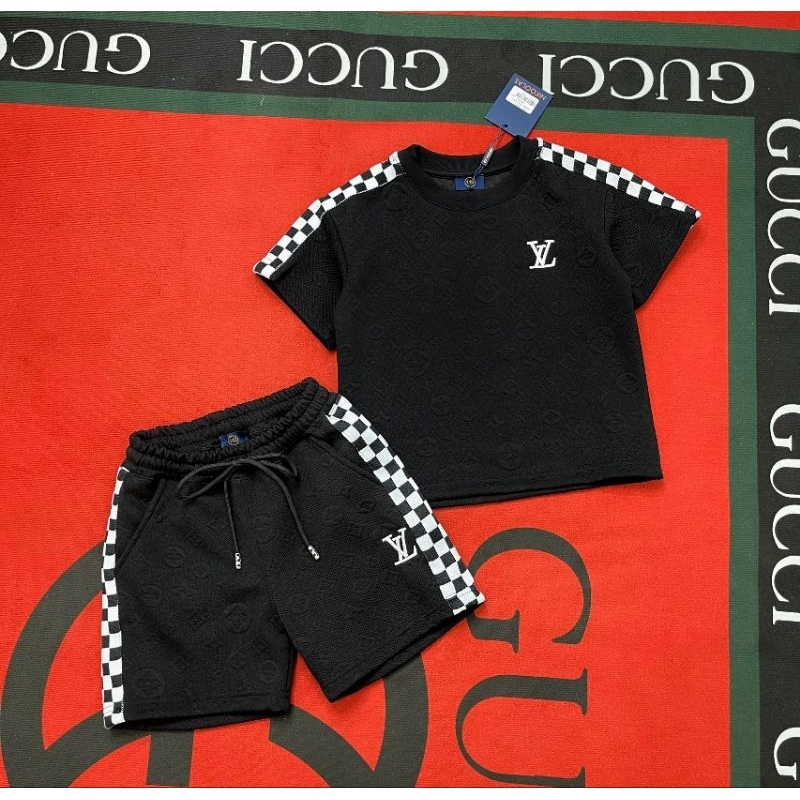 Sét Bộ LV Cực Đỉnh Cho Bé Đi học, Đi chơi Sz Cho Bé Từ 12_40 kg