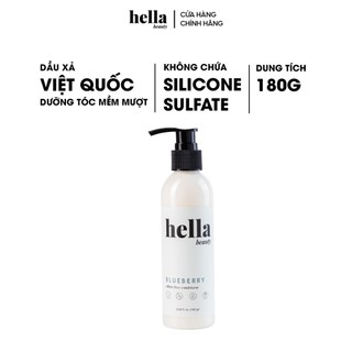 Dầu Xả Mượt Tóc Blueberry 180g Hella Beauty Cho Tóc Gãy Rụng, Phục Hồi Hư Tổn, Dưỡng Tóc Mềm Mượt