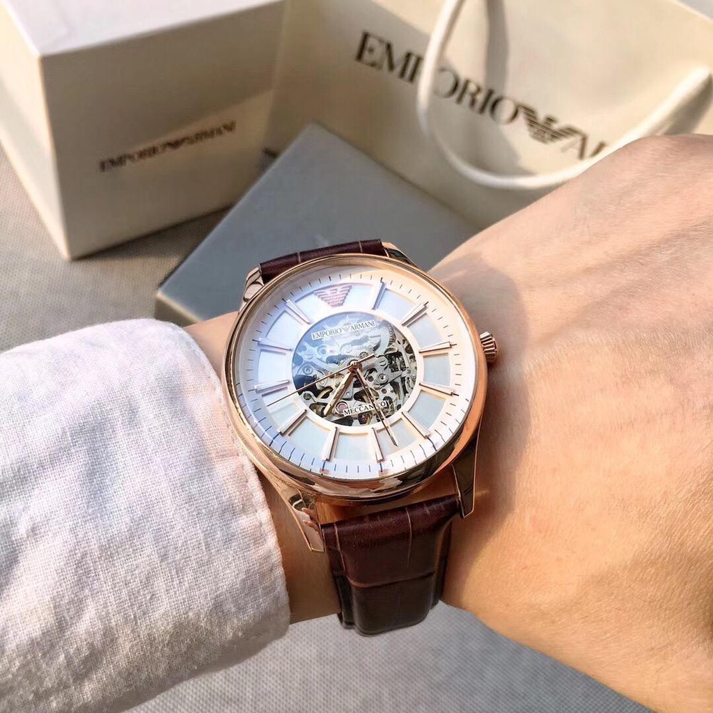 Đồng Hồ Nam Cơ Emporio Armani 100% Chính Hãng AR1925 AR1926 AR1962-32mm Nhãn Hiệu Đồng Hồ AR