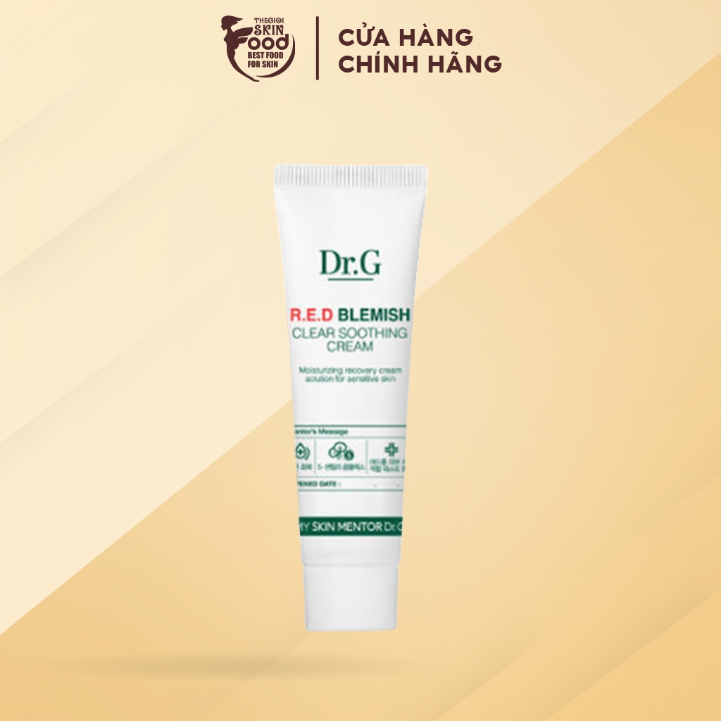 Kem Dưỡng Ẩm Làm Dịu Da Dr.G R.E.D Blemish Clear Soothing Cream 10ml (HÀNG TẶNG KHÔNG BÁN)
