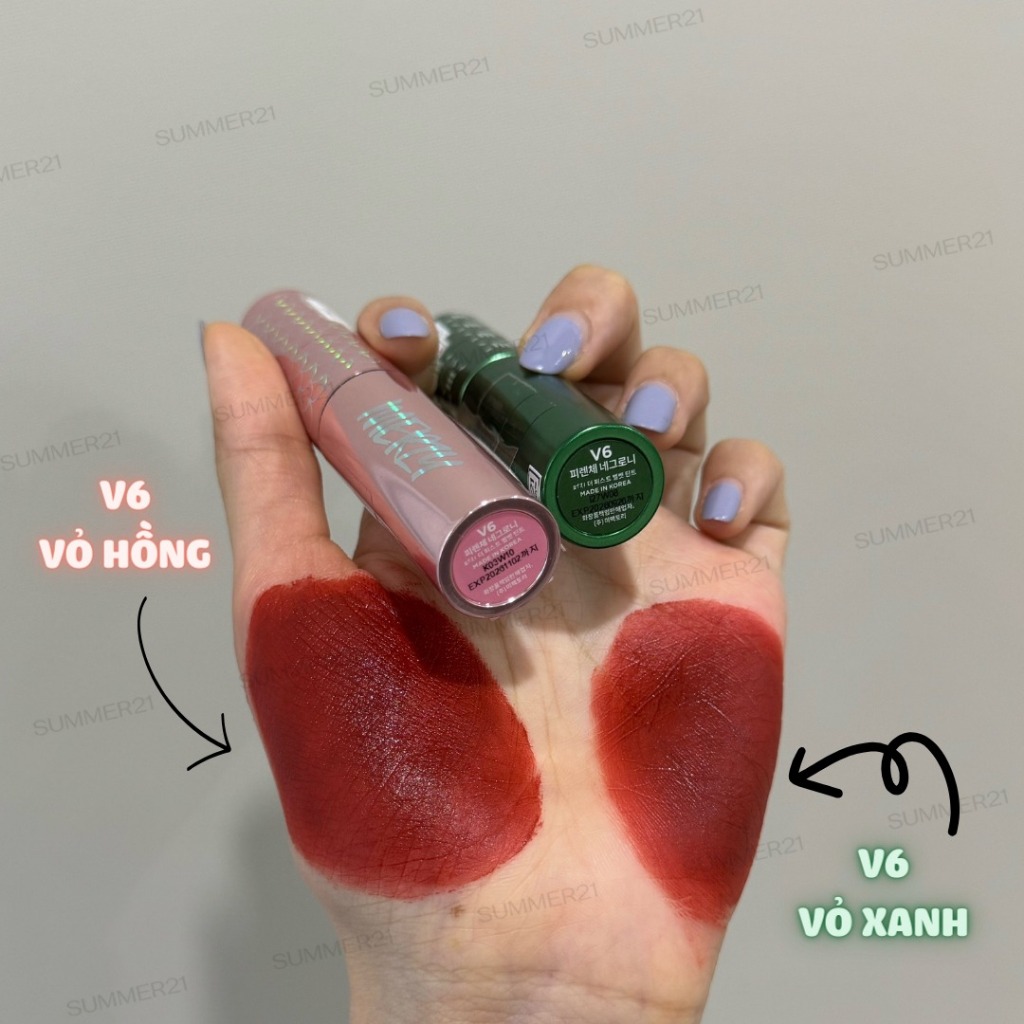 Son kem lì Merzy V6 vỏ hồng ngo.c trai