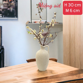 Lọ hoa MIỆNG SỨT sứ Bát Tràng cao 27cm, 30cm, 35cm