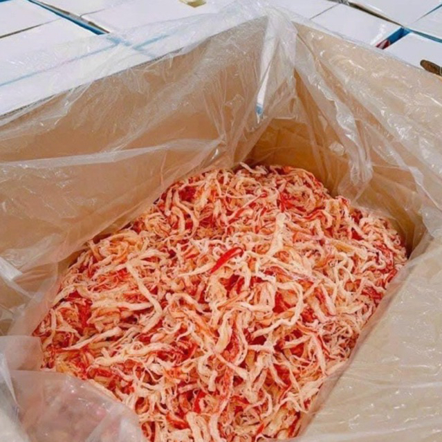 Mực Xé Sợi Hấp Nước Dừa