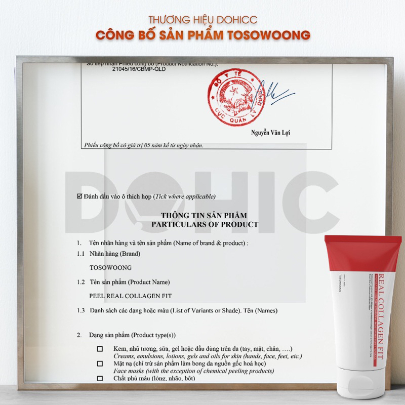 Peel Real Collagen Fit giúp da căng bóng, mịn da, se khít lỗ chân lông  50ml