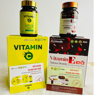 Combo 1 hộp Thực phẩm bảo vệ sức khỏe Vitamin E đỏ 4000iu và 1 hộp Vitamin