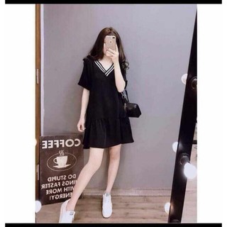 ĐẦM XÒE BIGSIZE 40-120KG DÁNG A CỔ TIM VIỀN