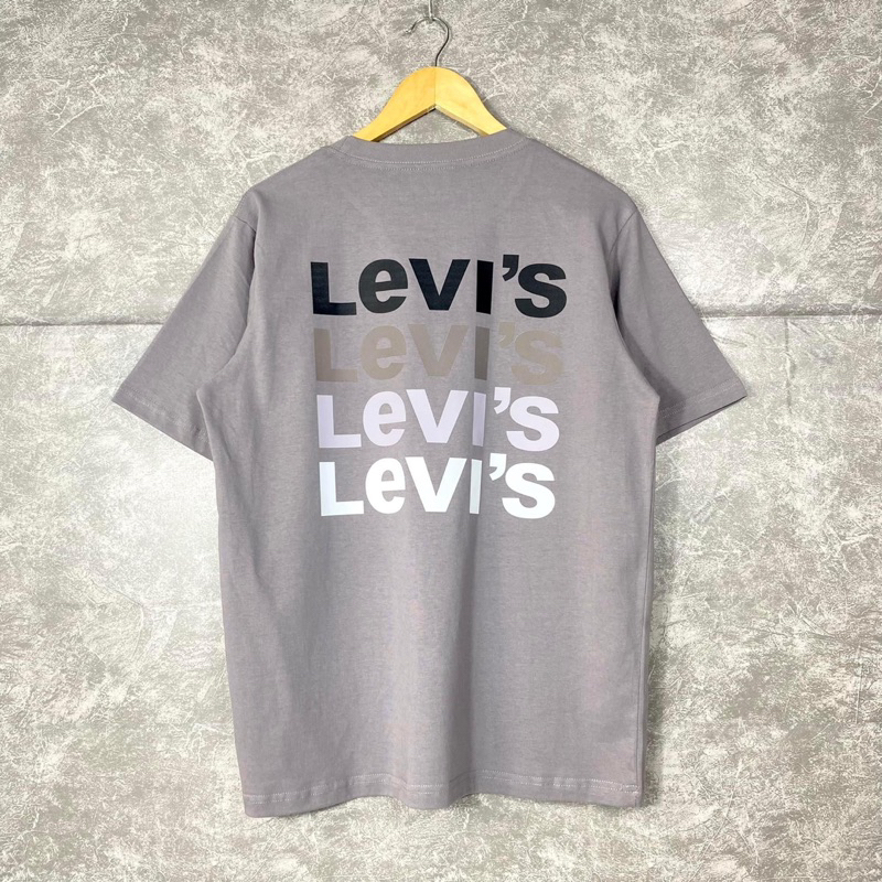 Áo Thun le.Vi’s4Line Unisex Thun 100% cotton 2 chiều co dãn - Hàng Chuẩn hình Full bọc tag box