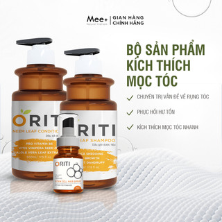 Liệu trình mọc tóc thảo mộc ORITI lá Neem - Neem Leaf Shampoo Combo dầu gội, dầu xả & xịt mọc tóc, ngăn rụng tóc MEtrình
