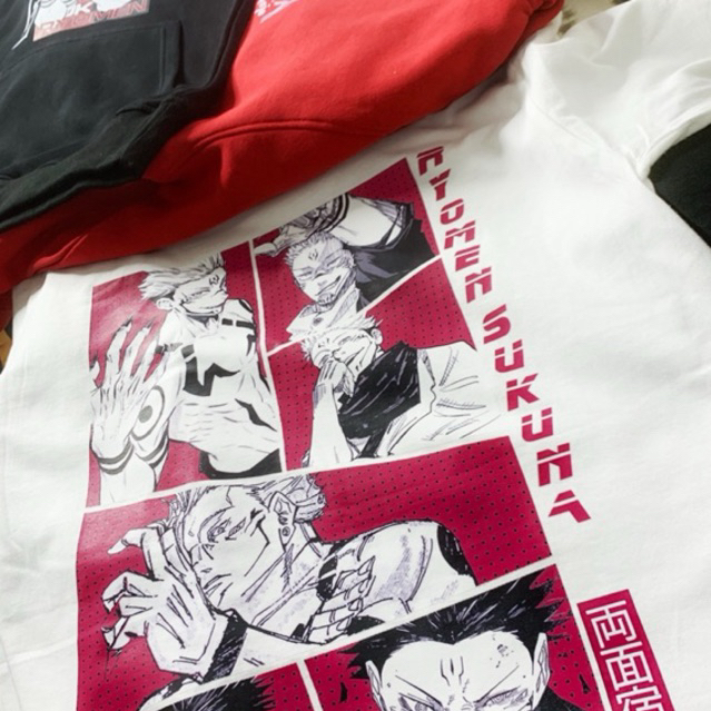 Áo phông Jujutsu Kaisen: Sukuna Collage 100% Cotton Nam / Nữ by The Runaway