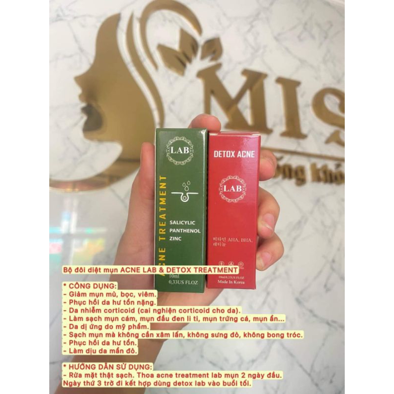Combo diệt mụn Acne Treatment và detox LAB