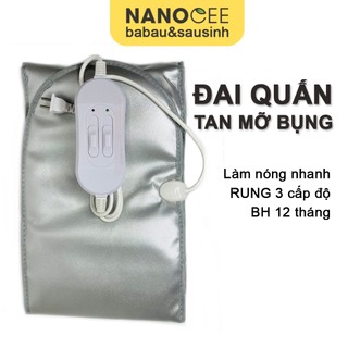 Đai quấn bụng sau sinh, đai ủ nóng giảm mỡ bụng nóng & rung nanocee