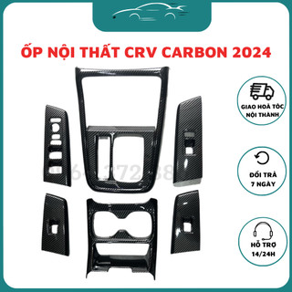 Ốp nội thất carbon xe honda crv 2024 - hàng nhựa abs vân cacbon cao cấp nhất thị trường
