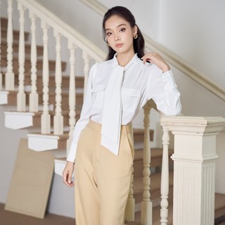 Áo suông mango phối nơ cột kiểu Maybi