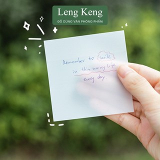  Giấy note copy ghi chú trong suốt Leng Keng Văn Phòng Phẩm tàng hình không thấm nước 