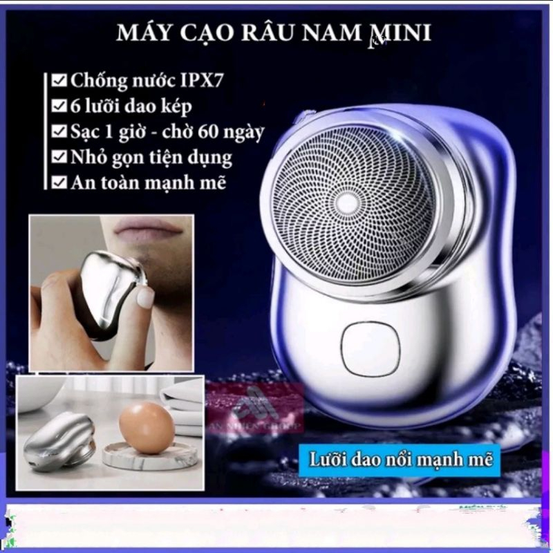 Máy cạo râu mini 6 lưỡi kép tự mài