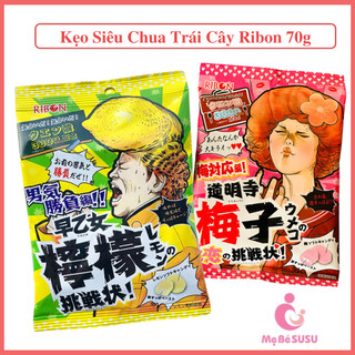 Kẹo trái cây siêu chua ribon nhật bản gói 70gr