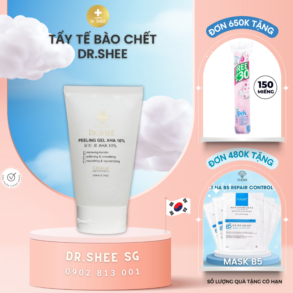 Tẩy Tế Bào Chết Dr Shee, Tẩy da chết AHA 10% DrShee