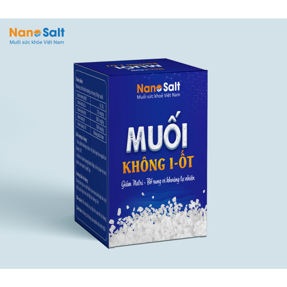 Muối Không I-ốt Nanosalt, Muối tách I-ốt -Thích hợp cho người ăn kiêng I-ốt, Muối giành cho người tuyến giáp