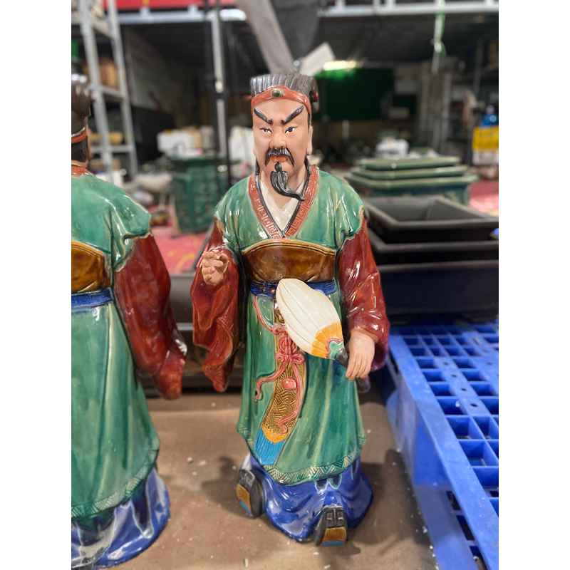 Tượng Gia Cát Lượng tiên sinh bằng gốm, gốm sứ bát tràng