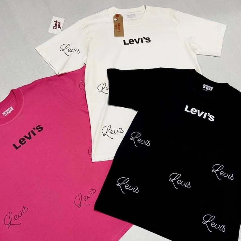 Áo Thun le.Vi’s4Line Unisex Thun 100% cotton 2 chiều co dãn - Hàng Chuẩn hình Full bọc tag box