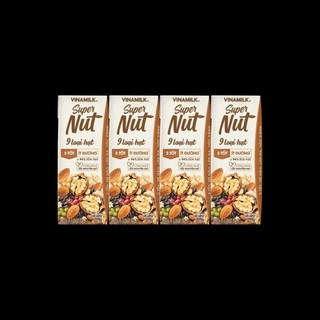 Thùng sữa hạt Vinamilk, super nut 9 loại hạt ít đường, thùng 6 lốc