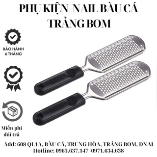 Cây chà gót chân Inox loại xịn, lỗ to, loại có thể thay được mặt chà