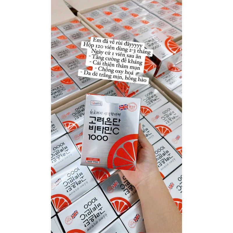 Viên Uống Goryeo Eundan Bổ Sung Vitamin C 1000 Và Vitamin D