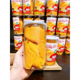 Xoài cát sấy lạnh dẻo mềm - Hộp 350gam - Trái cây sấy mộc Organic