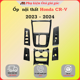 Ốp nội thất xe honda crv 2023, 2024 nhựa abs vân carbon cao cấp, sang trọng, trang trí xe
