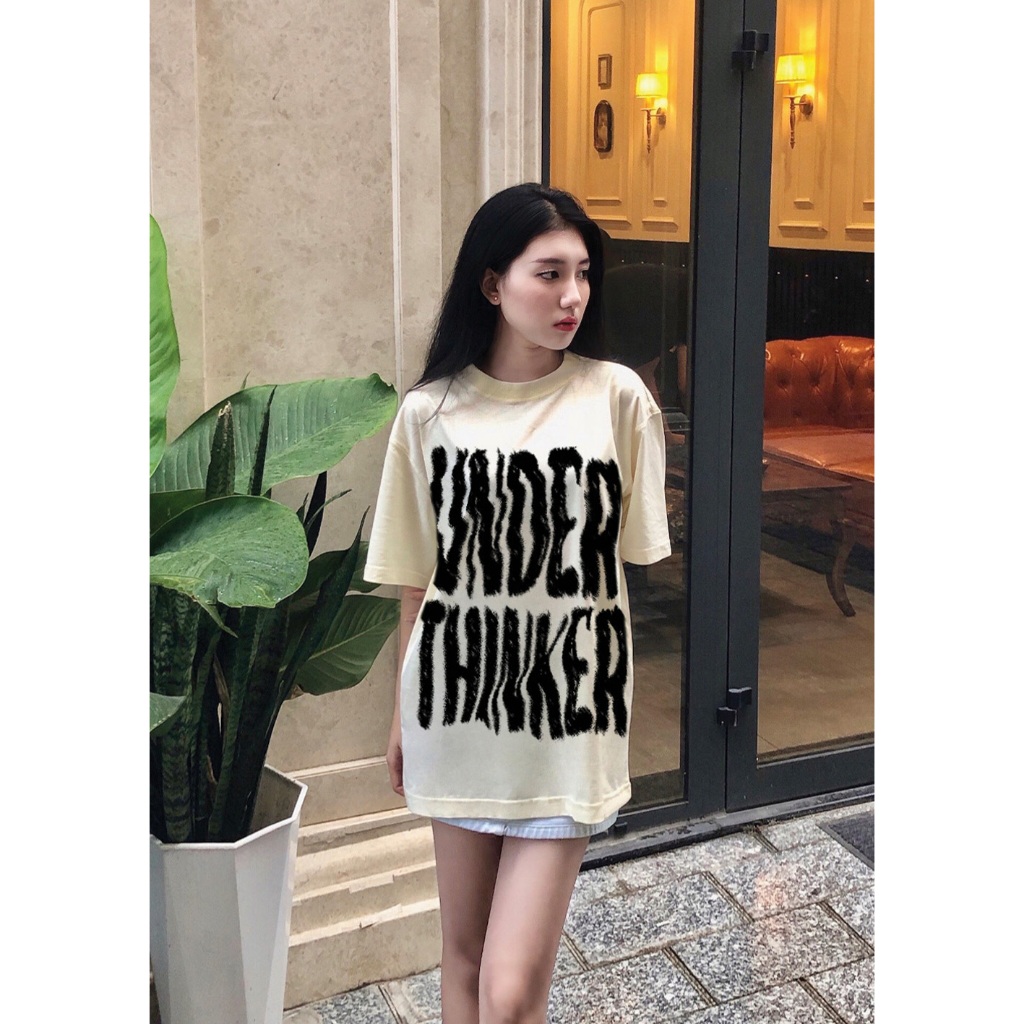 Áo thun Unisex form rộng tay lỡ Phông Nam Nữ UNDER THINKER | Local Brand Under Thinker