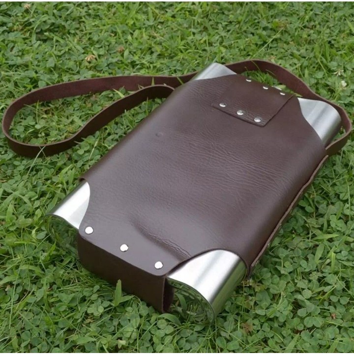 Bình Inox 304 Bình Đựng CCCP Truyền Thống Dung Tích 2.0L Dày 0,6 ly - 64OZ , Kèm Bao Da Phong Cách