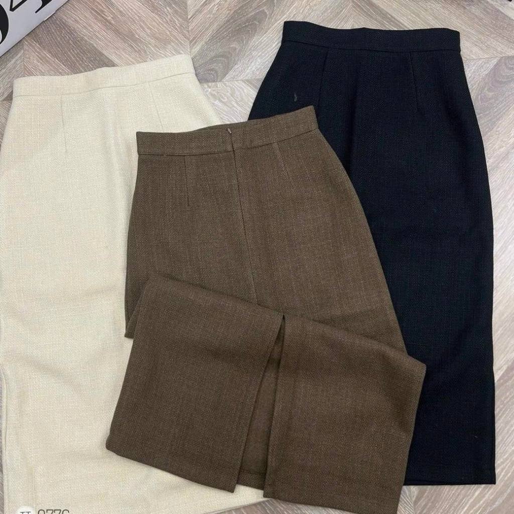 Min's Shoes - Chân Váy Dạ Dáng Xẻ Tà Thiết Kế Sang Trọng CV191