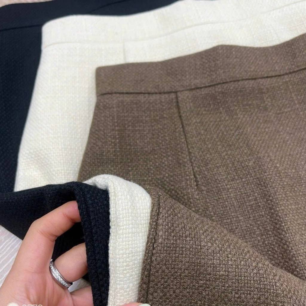 Min's Shoes - Chân Váy Dạ Dáng Xẻ Tà Thiết Kế Sang Trọng CV191