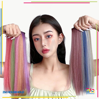 Tóc giả nhiều màu tóc giả nhiều màu cho bé gái tóc giả line dán làm từ sợi protein kẹp tóc thẳng