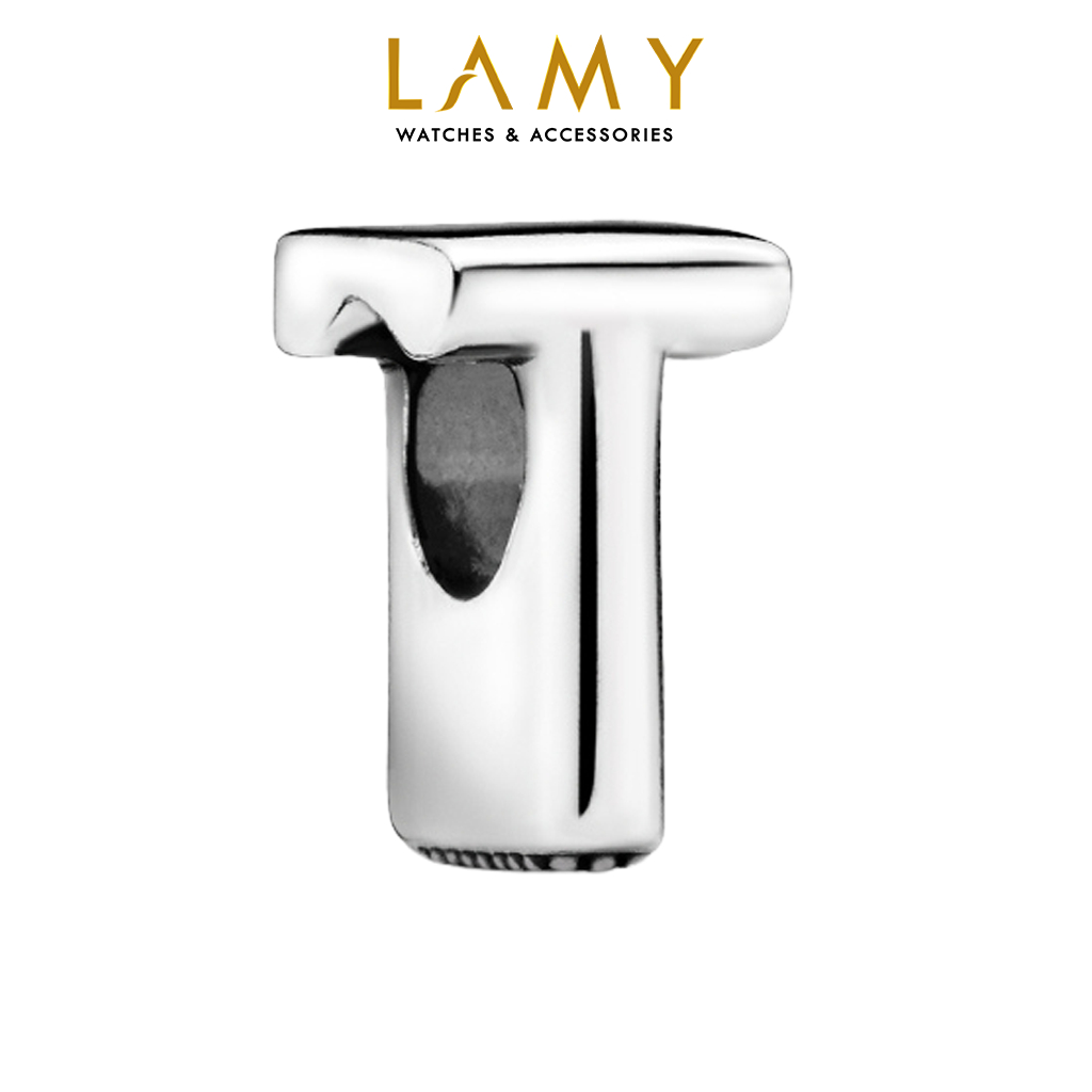 Charm bạc CDE hình chữ T CDE1309 - Charm bảng chữ cái bạc S925
