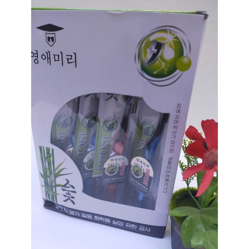 Combo Hộp 30 cái bàn chải đánh răng than tre Hàn Quốc