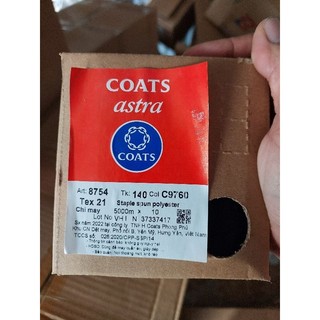 Chỉ May Coats tex 21 Đen - 5000m