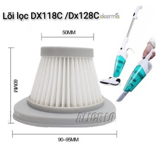 Lõi lọc hepa thay thế máy hút bụi cầm tay deerma dx115c / dx128c / Hàng Chính