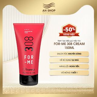 Kem tạo kiểu giữ nếp tóc uốn xoăn sóng soăn FOR-ME 308 CREAM 150ml siêu dưỡng ẩm tóc bóng mượt chống rối tạo phồng