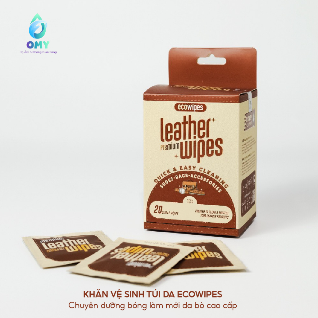 Khăn lau giày Thể Thao, Giày Da Ecowipes Siêu Sạch Nhỏ Gọn