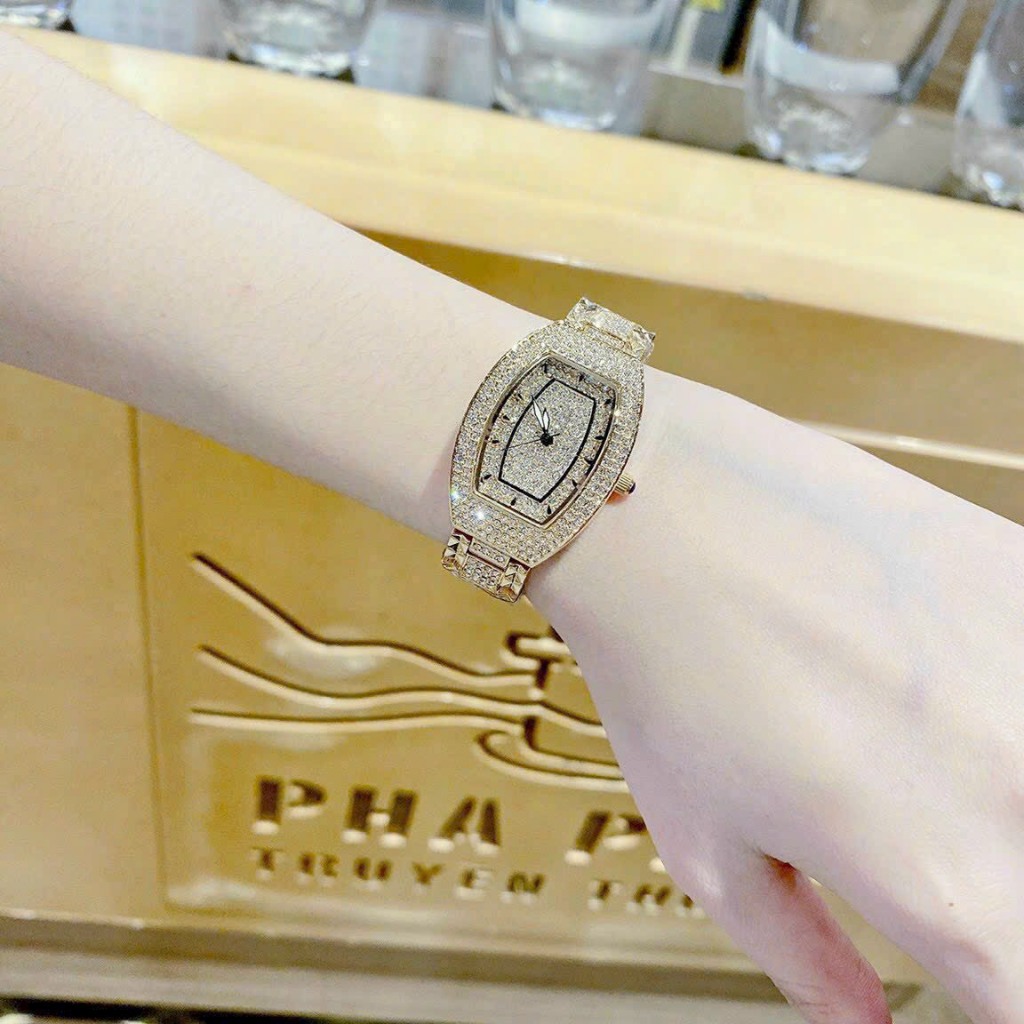 Đồng hồ Nữ DAVENA DÂY FULL ĐÁ SÁNG