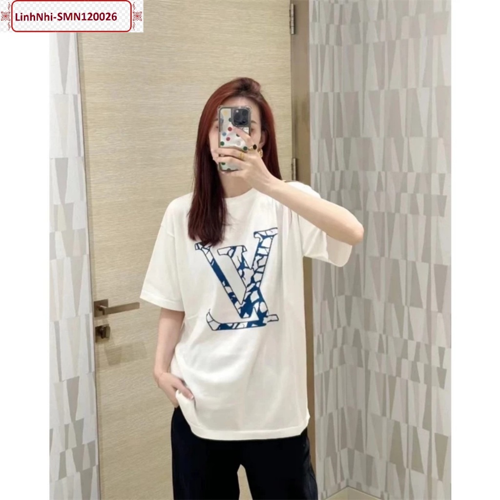 Áo thun L V nam nữ mùa hè hàng đẹp hottrend
